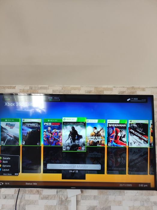 Xbox 360 Slim 320 gb/kinect/33 jocuri/ GTA 5