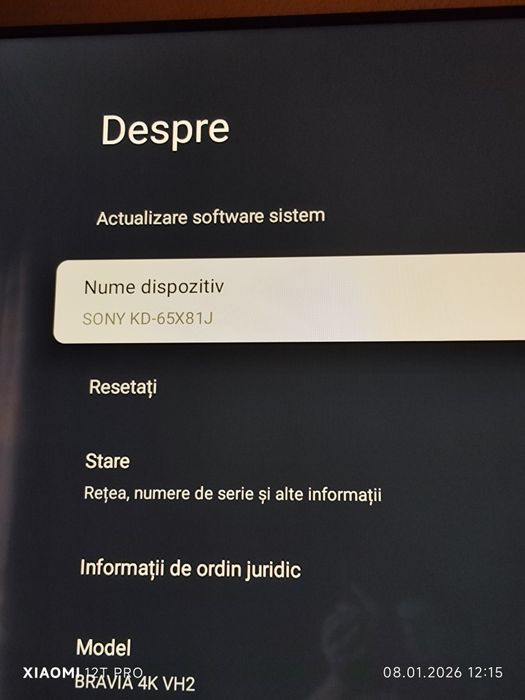 Sony Smart  Google Tv 4K Ultra HD 163,5