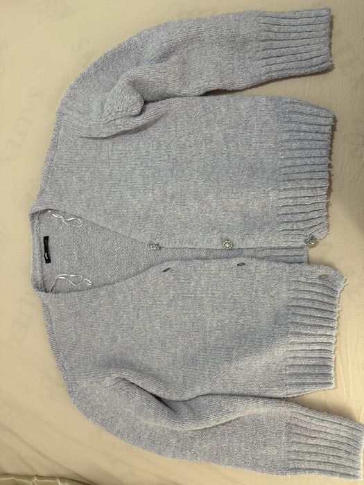 Pulover cu nasturi mov Sinsay L