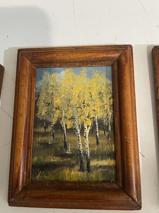 3 бр.рисувани картини-миниатюри