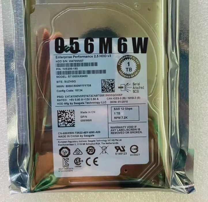 HDD dell sas 1tb 2.5"