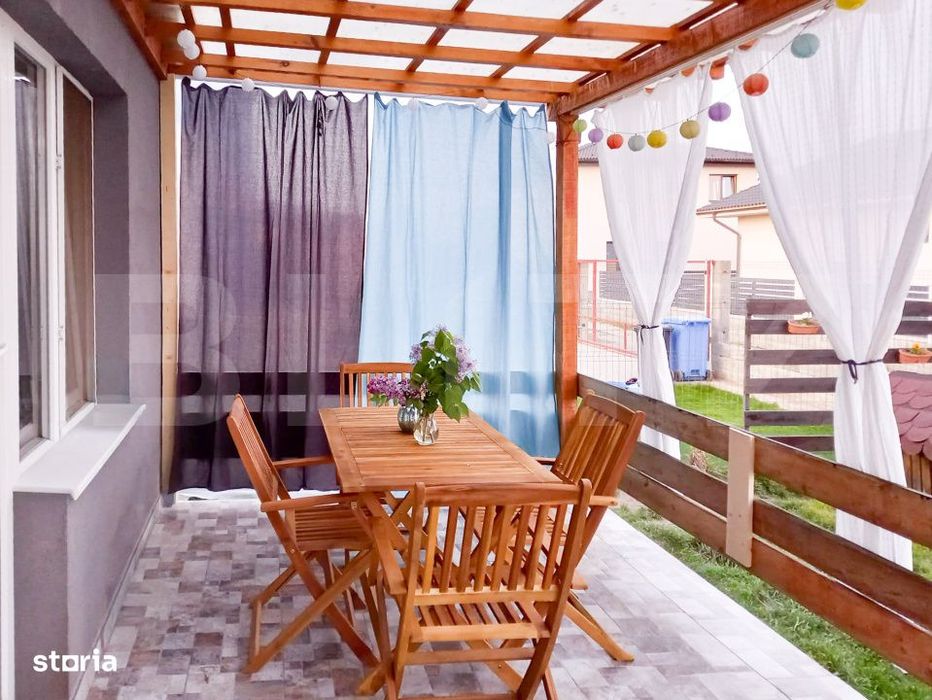 Casa individuala, finisata, 4 camere, 407 mp teren, Jucu