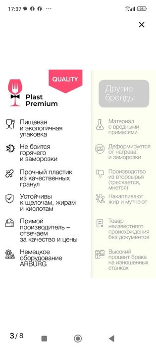 Колба, упаковка купольная, купол