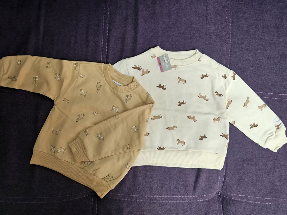 Set 2 bluze, noi, marimea 74