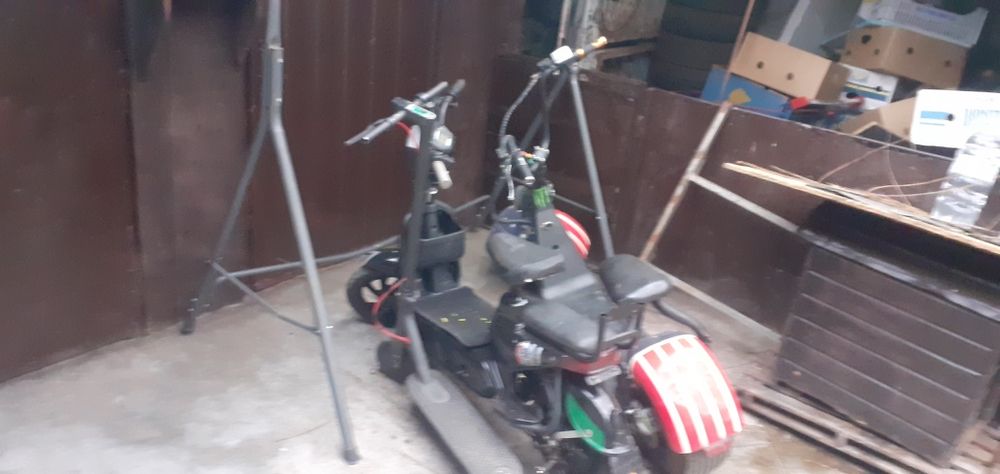 Scuter e   electric e  cauciucuri noi..!