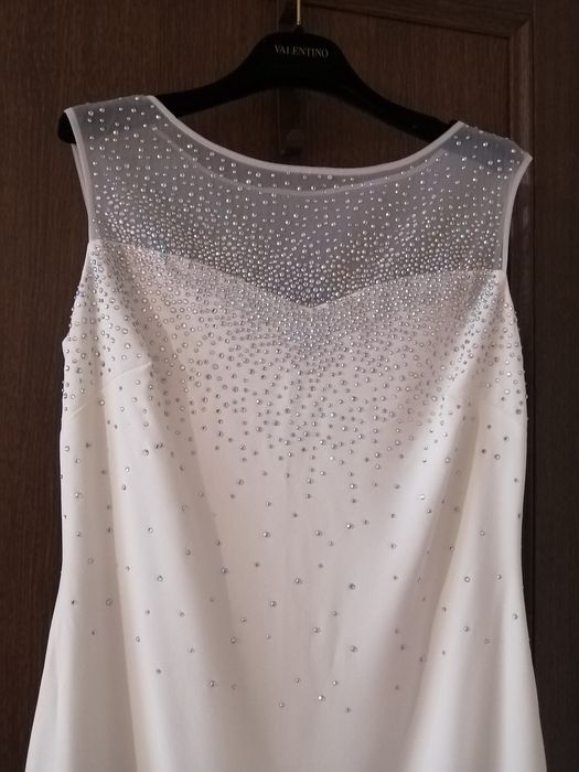 Белое вечернее платье 44-46р