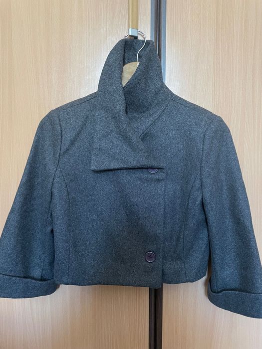 Vand palton scurt gri