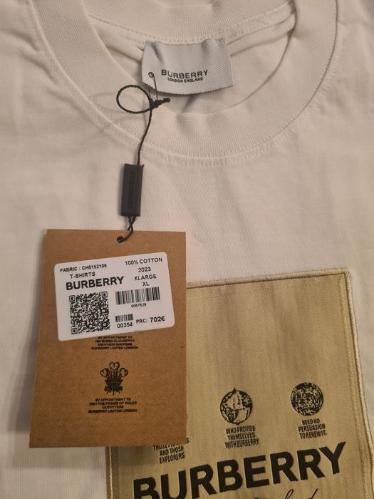 Tricou model Burberry cu eticheta calitate Premium