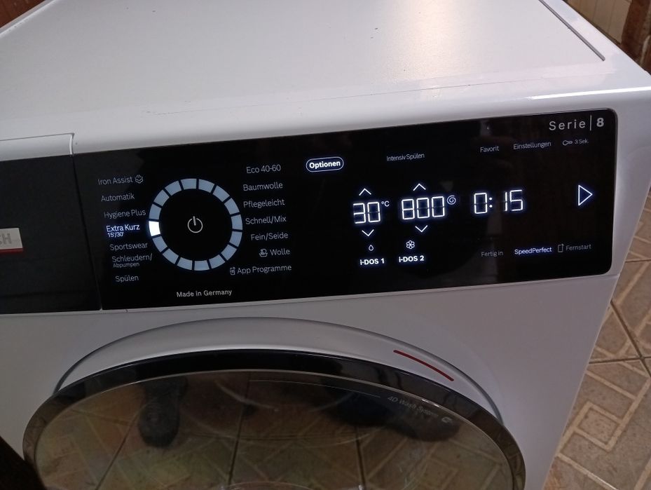 Най новият модел пералня Бош Bosch Serie 8 i-Dos WI-FI A+++ 9кг Made in Germany с 2 години гаранция!