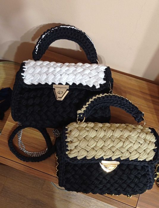 Дамски чанти ръчно плетени