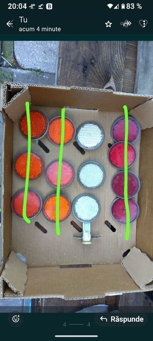 Catadioptri originali metalici URSS XB3