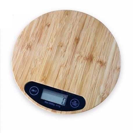 Бамбукови електронни везни до 5кг/ кухненски кантар за претегляне