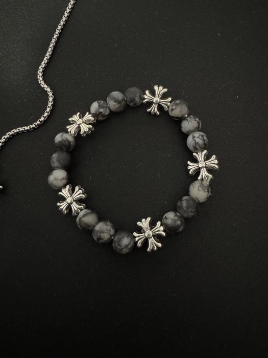 Set Chrome Hearts Lantisor si bratara