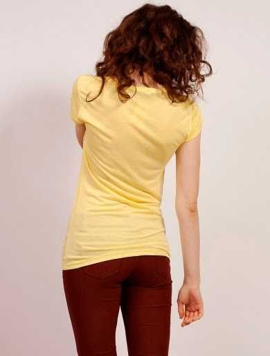 Tricou nou Yellow Love, galben si portocaliu TRNSPORT GRATUIT