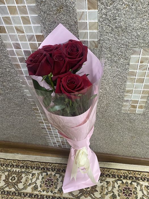 Гүл роза 1м красный қызыл