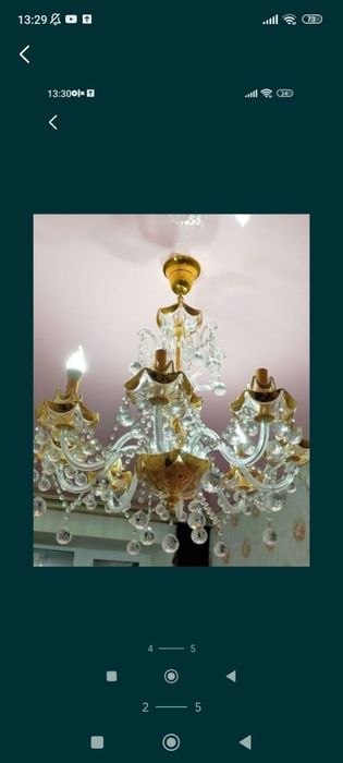 Хрустальная люстра 8 рожковая Чехия