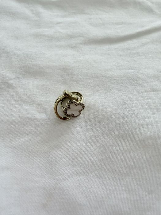 Set Cercei trifoi placati cu aur 18k