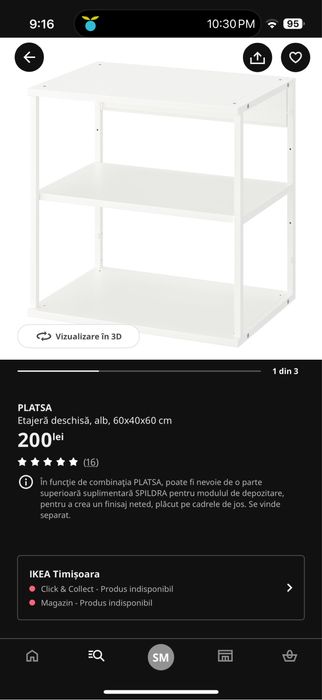 Etajeră IKEA Platsa