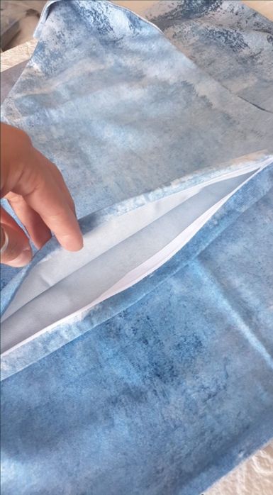 Set 2 bc  huse de perna Shalmor Blue,45×45cm