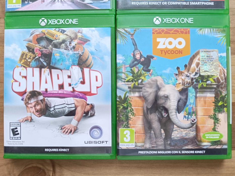 Xbox one Kinect Just Dance Shape Up Zoo Tycoon Disneyland Adventures