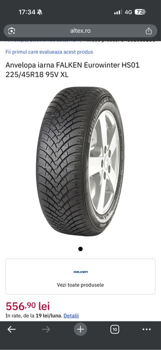 Anvelope iarna Falken Eurowinter HS01 225/45R18