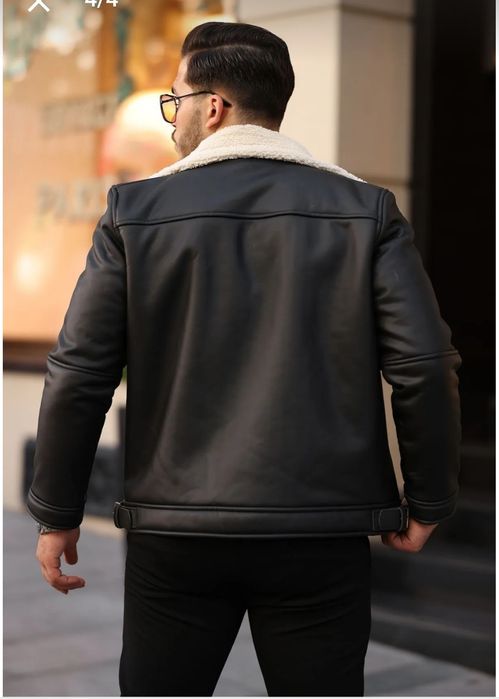 Geaca,Jacheta,palton piele ecologica cu blana