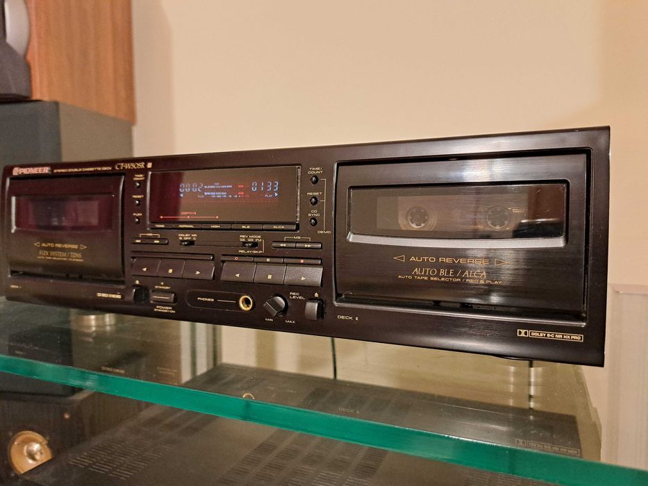 Deck dublu Pioneer CT-W505R, HXPro, FLEX
