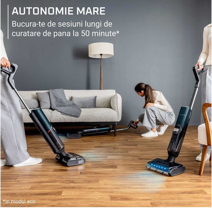 Aspirator vertical fara fir cu spalare Rowenta X-Clean 7