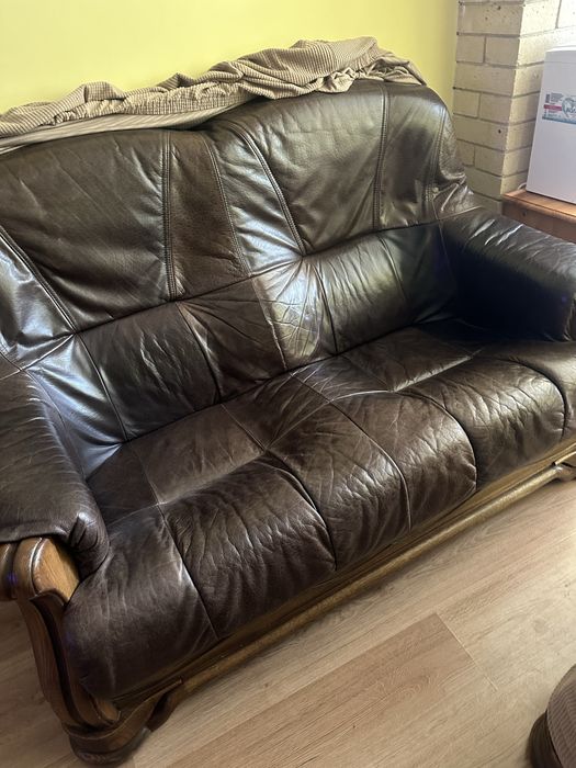 Холова гарнитура естествена кожа