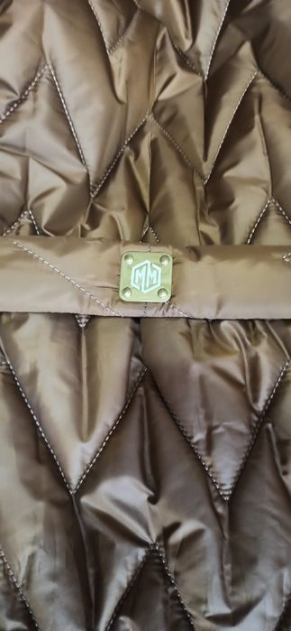 Стеганое пальто с соболем