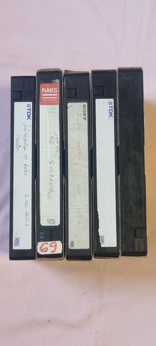 Lot 5 casete Vhs
