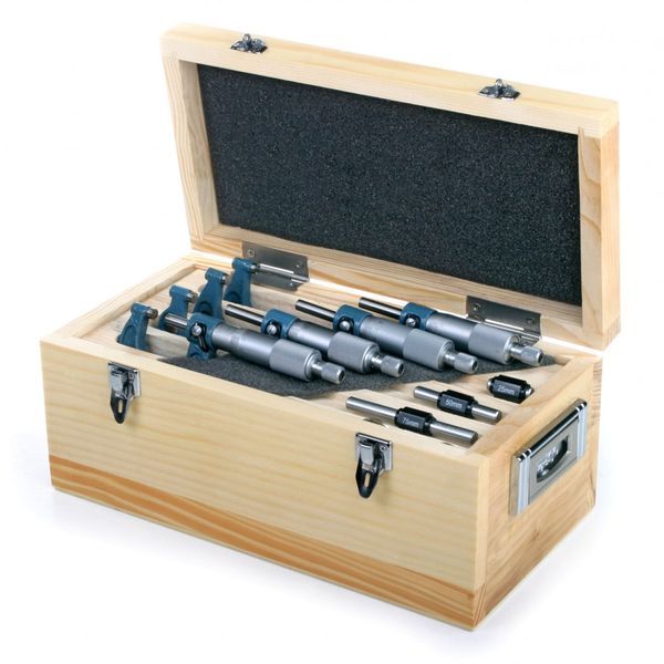 Комплект микрометри 4 броя 0-100 мм hbm