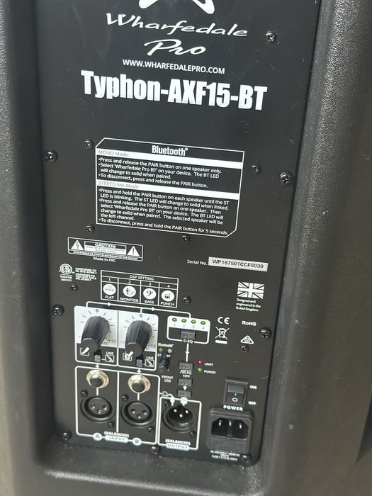 Wharfedale Pro Typhon AX15-BT Активна Тонколона