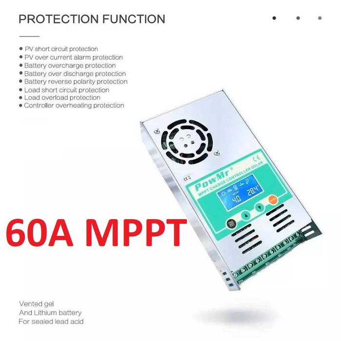 ГОТОВА Соларна система на 12v с 2 ТЯГОВИ акумулатора  + Панел 425w