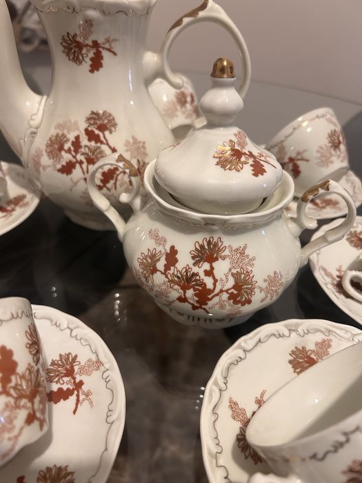 Serviciu cafea portelan