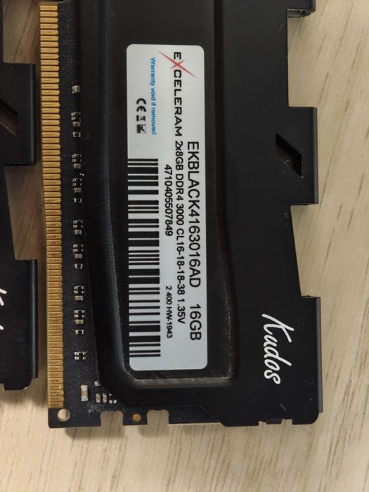 RAM DDR4 2X8 GB (16gb) 3000Mhz CL16