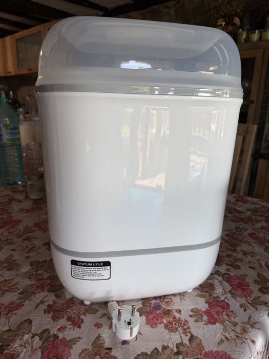 Електрически парен стерилизатор Easycare Baby TB1713E, За 8 шишета 4 в 1, Със сушилня