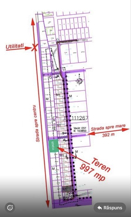 Teren intravilan Vama  Veche  pe partea cu marea