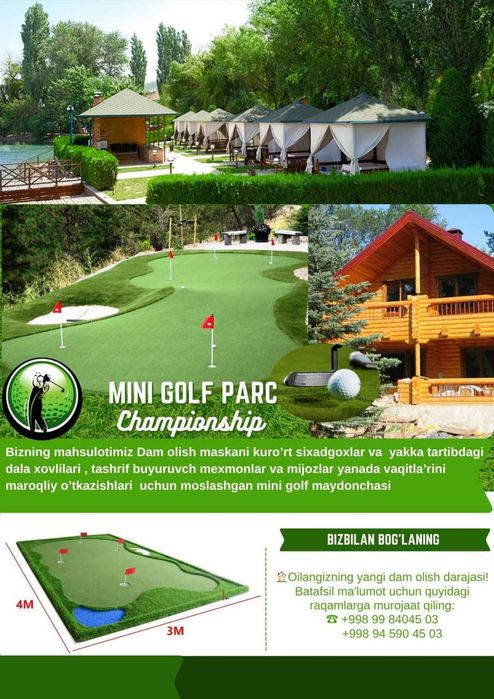 Professional Mini Golf Maydonchasi – Dam olishga Professional Nafas!