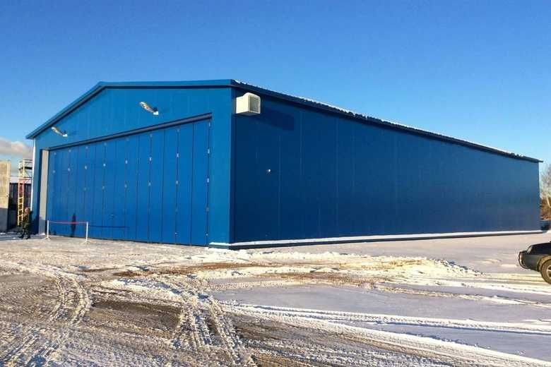 Ангар из сэндвич-панелей