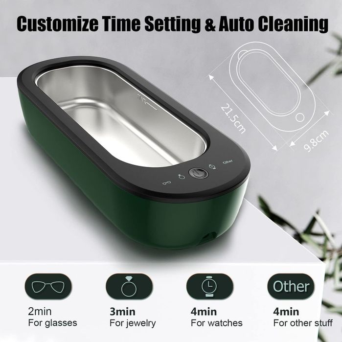 Curățător Ultrasonic 50W 4 Moduri pentru Ochelari și Ceasuri – 47kHz