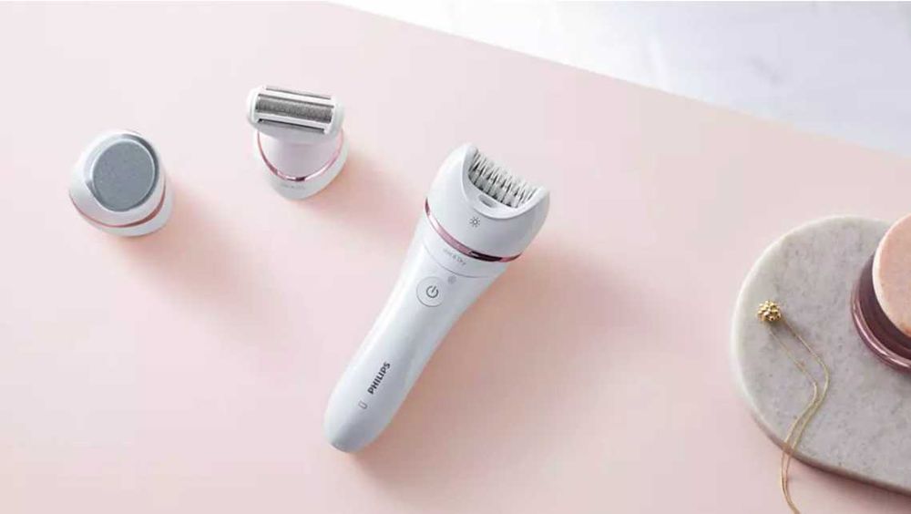 Епилатор за мокра и суха употреба Philips Seria BRE730/10, 7 аксесоара
