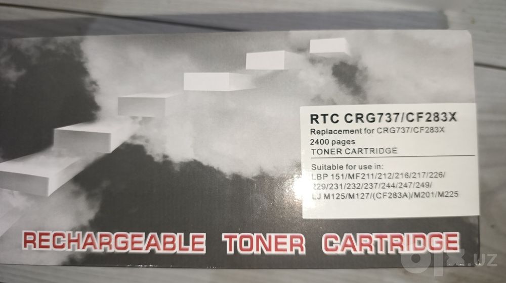 Картридж RTC CRG737 / CF283X (совместимый), чёрный, 2400 страниц, новы