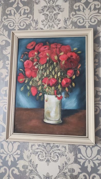 Картина Винсента Ван Гога "Ваза с красными маками"