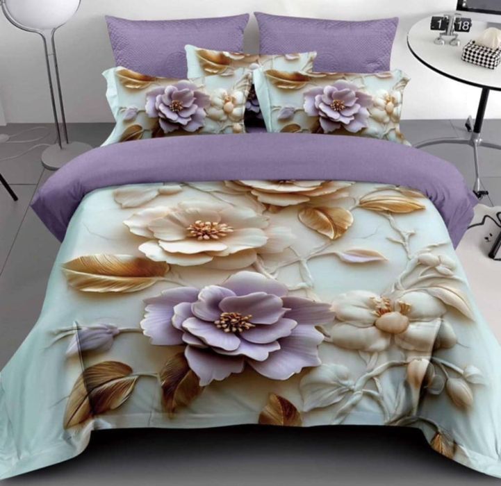 Lenjerie de pat finet 6 piese pentru pat dublu