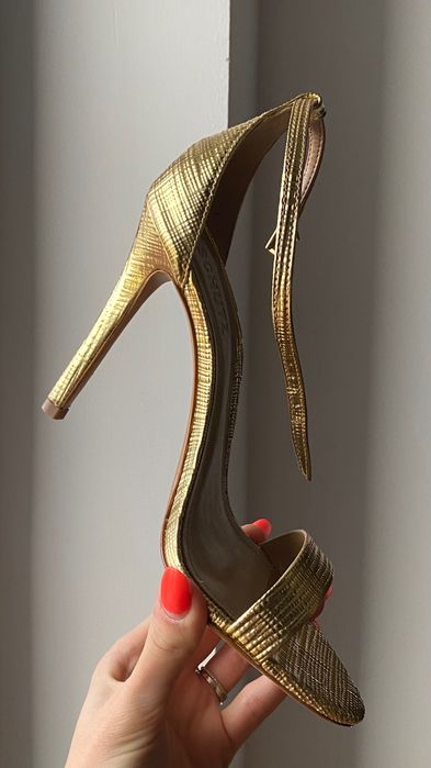 Schutz sandale 100mm finish auriu