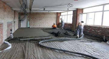 Полусухая стяжка пола