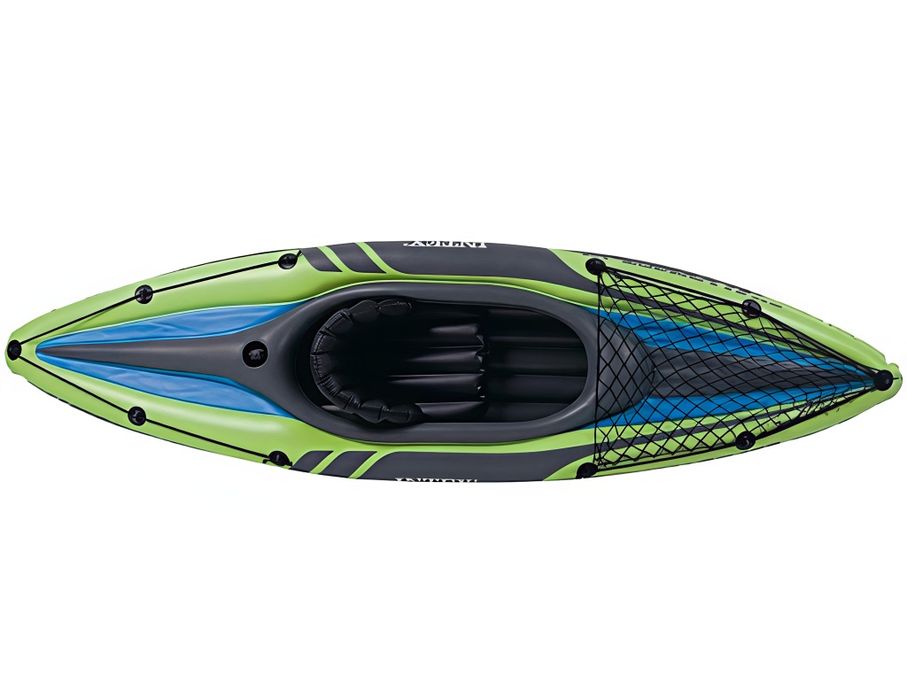 Caiac gonflabil Intex Challenger K1 pompa + vasle incluse, 2.74m x 76cm