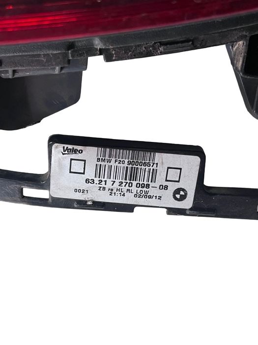 Lampa Spate / Stop Dreapta Spate ( Uk ) Bmw 1 Ii F20 2010 -> 7270098-0