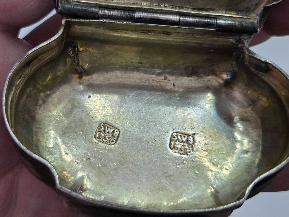 Cutiuta vintage argint 1756